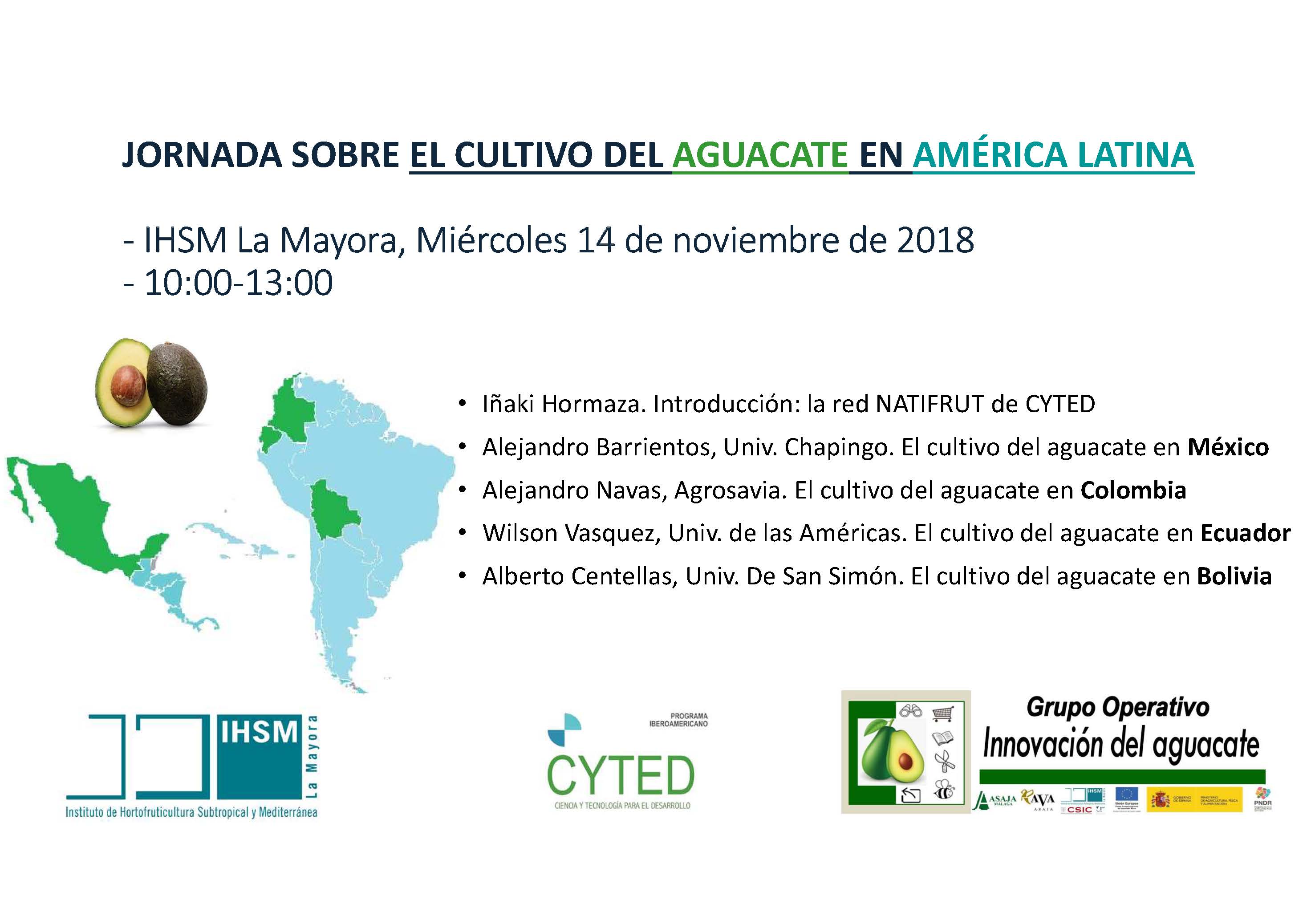 Jornada sobre el cultivo del Aguacate en América Latina